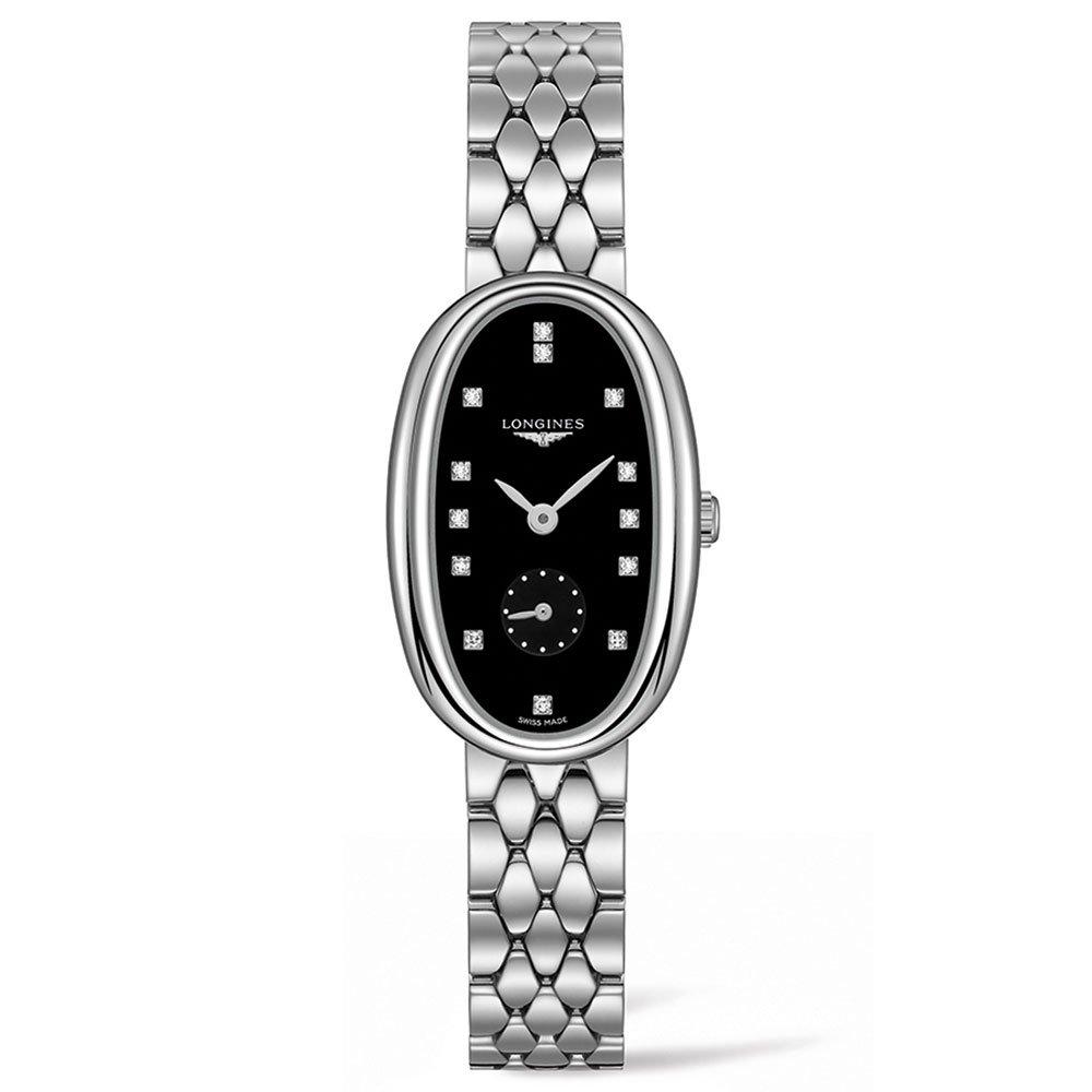 Longines Symphonette Diamond Ladies Watch L23064576 34 mm Black Dial Beaverbrooks
