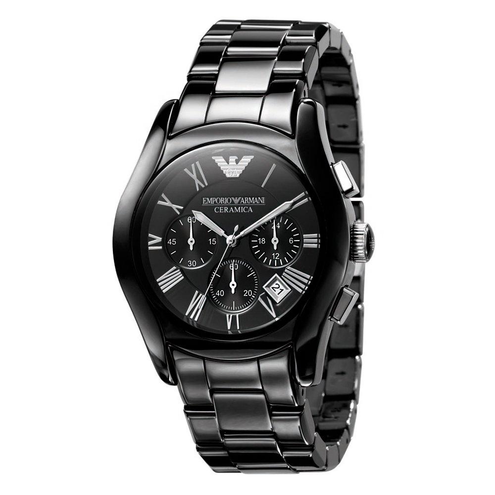 Emporio Armani Ceramic Chronograph Men's Watch AR1400 BLACK | 42 mm, Black  Dial | Beaverbrooks