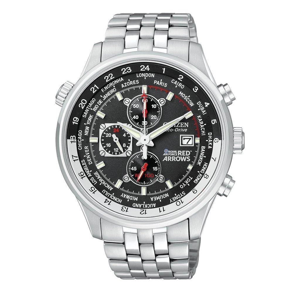 Citizen Eco-Drive Red Arrows Chronograph Men's Watch CA0080-54E | 43 mm,  Black Dial | Beaverbrooks