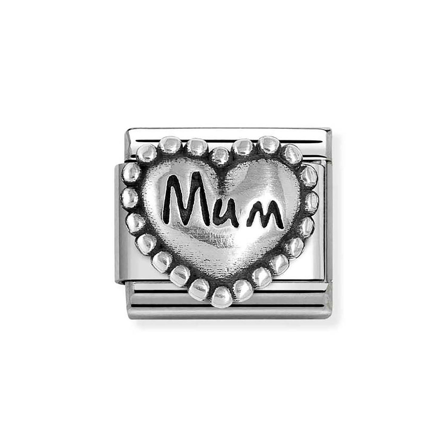 Nomination Composable Stainless Steel Heart Mum Charm