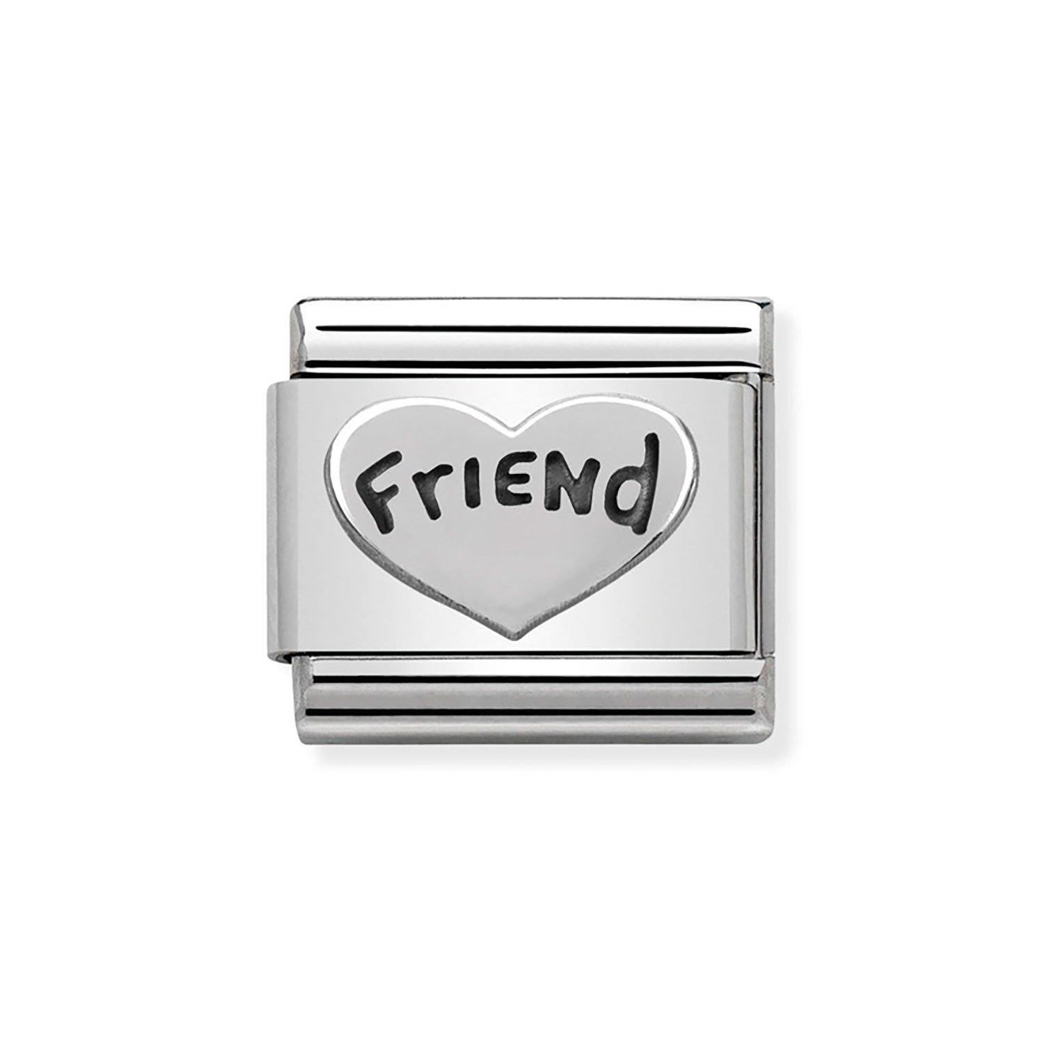 Nomination Composable Stainless Steel Friend Heart Charm