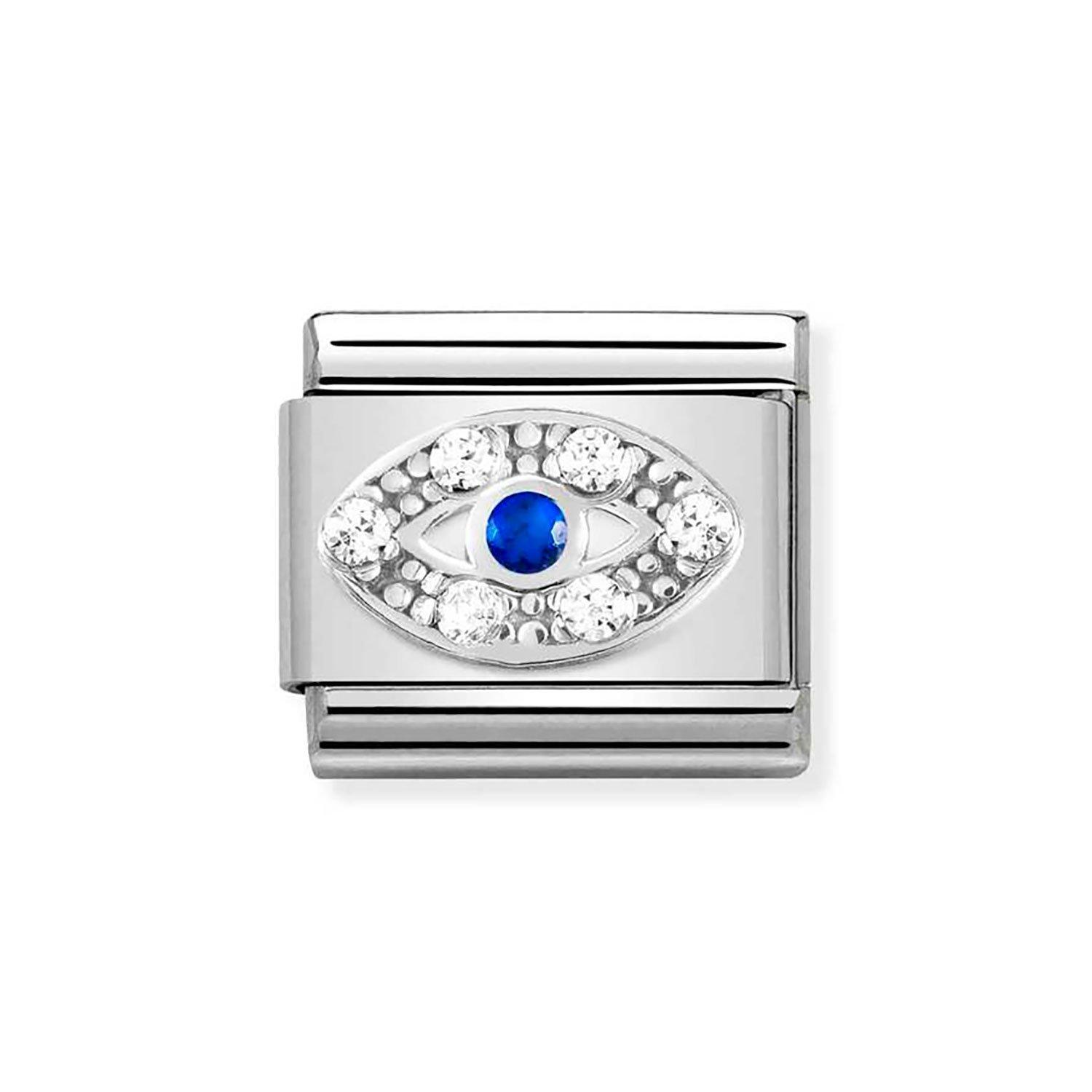 Nomination Composable Stainless Steel Cubic Zirconia Greek Eye Charm