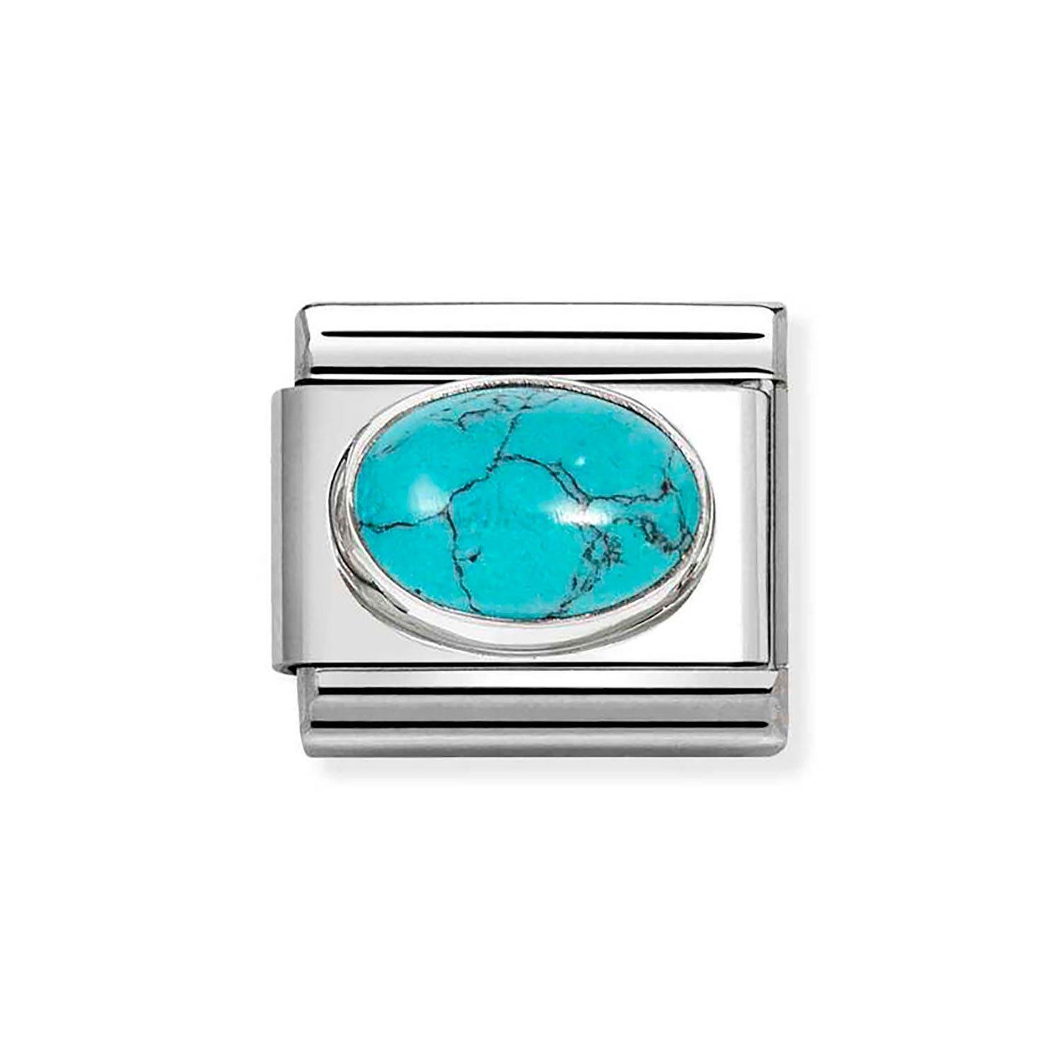 Nomination Composable Stainless Steel Turquoise Stone Charm