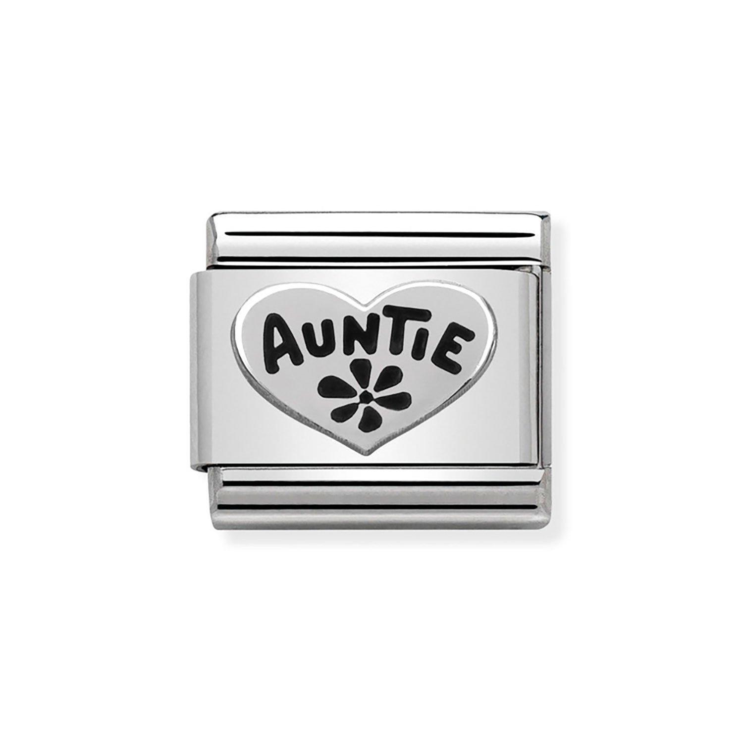 Nomination Composable Classic Stainless Steel Heart Auntie Charm