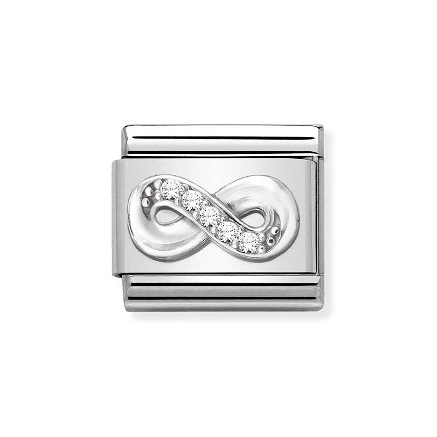 Nomination Composable Stainless Steel Cubic Zirconia Infinity Charm
