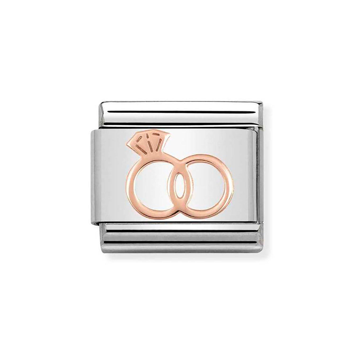 Nomination Composable Stainless Steel and Rose Gold Plated Wedding ...