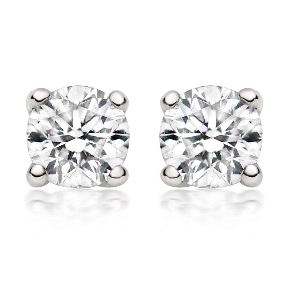 Platinum Diamond Stud Earrings | 0002495 | Beaverbrooks the Jewellers