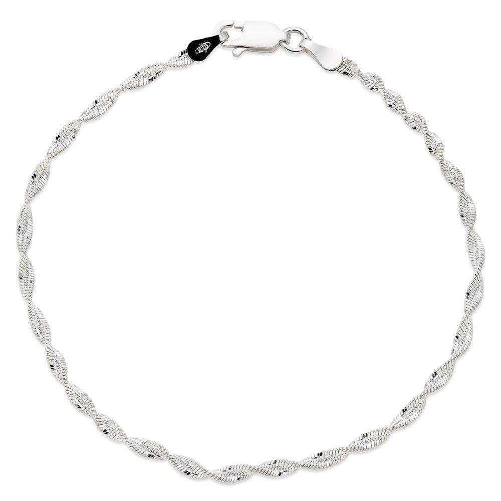 Twist Leather Bracelet  Fast Delivery Crafted by Silvery