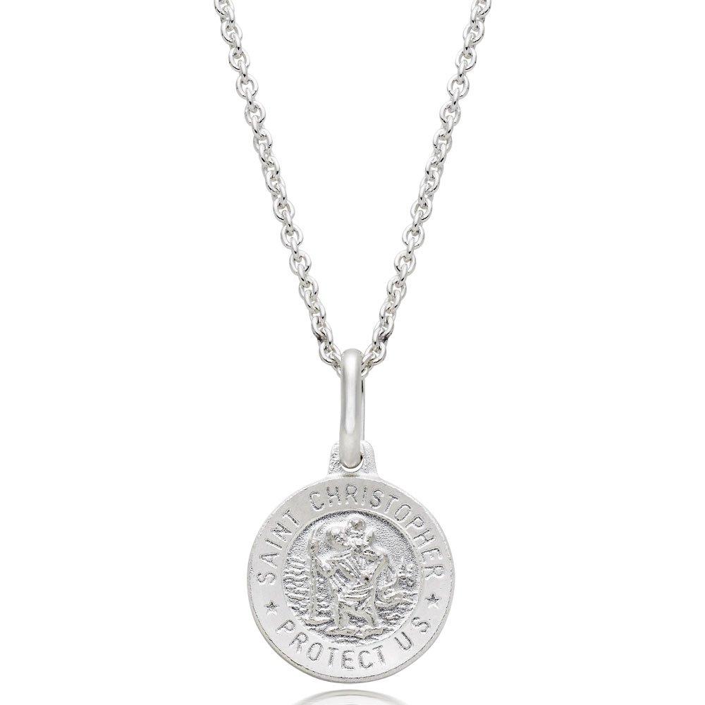 Mini B Silver St Christopher Pendant