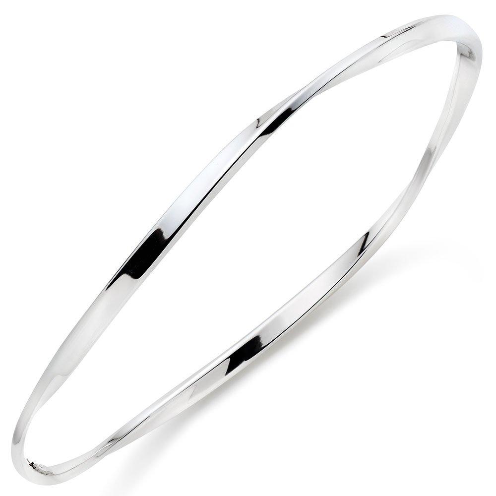 Silver Twist Bangle