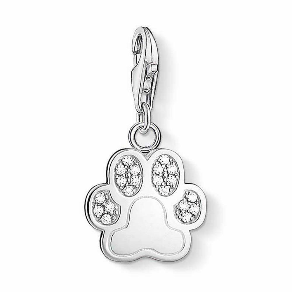 Thomas Sabo Women's Silver Cubic Zirconia Paw Charm