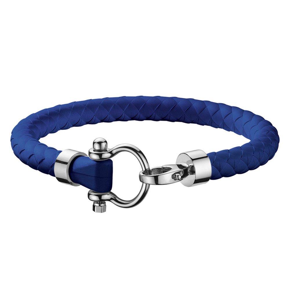 OMEGA Electric Blue Rubber Bracelet | 0012367 | Beaverbrooks the Jewellers