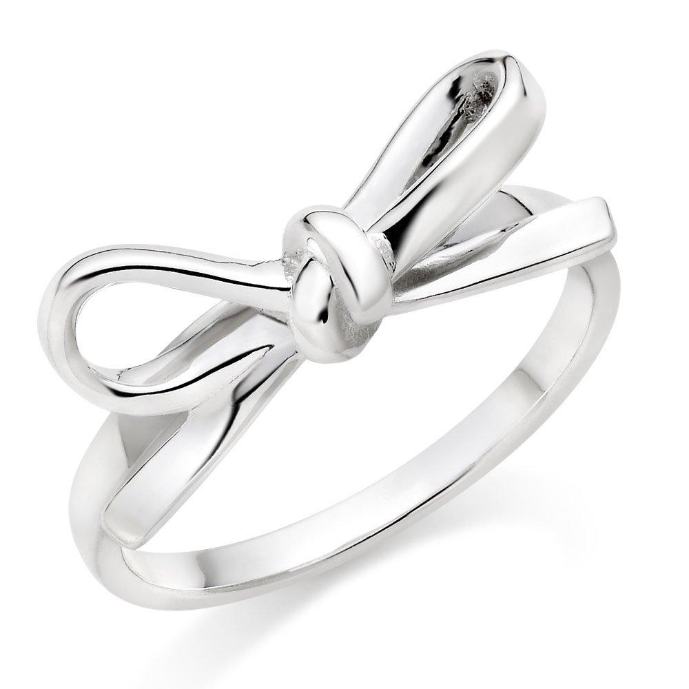 Silver Bow Ring 0104315 Beaverbrooks the Jewellers