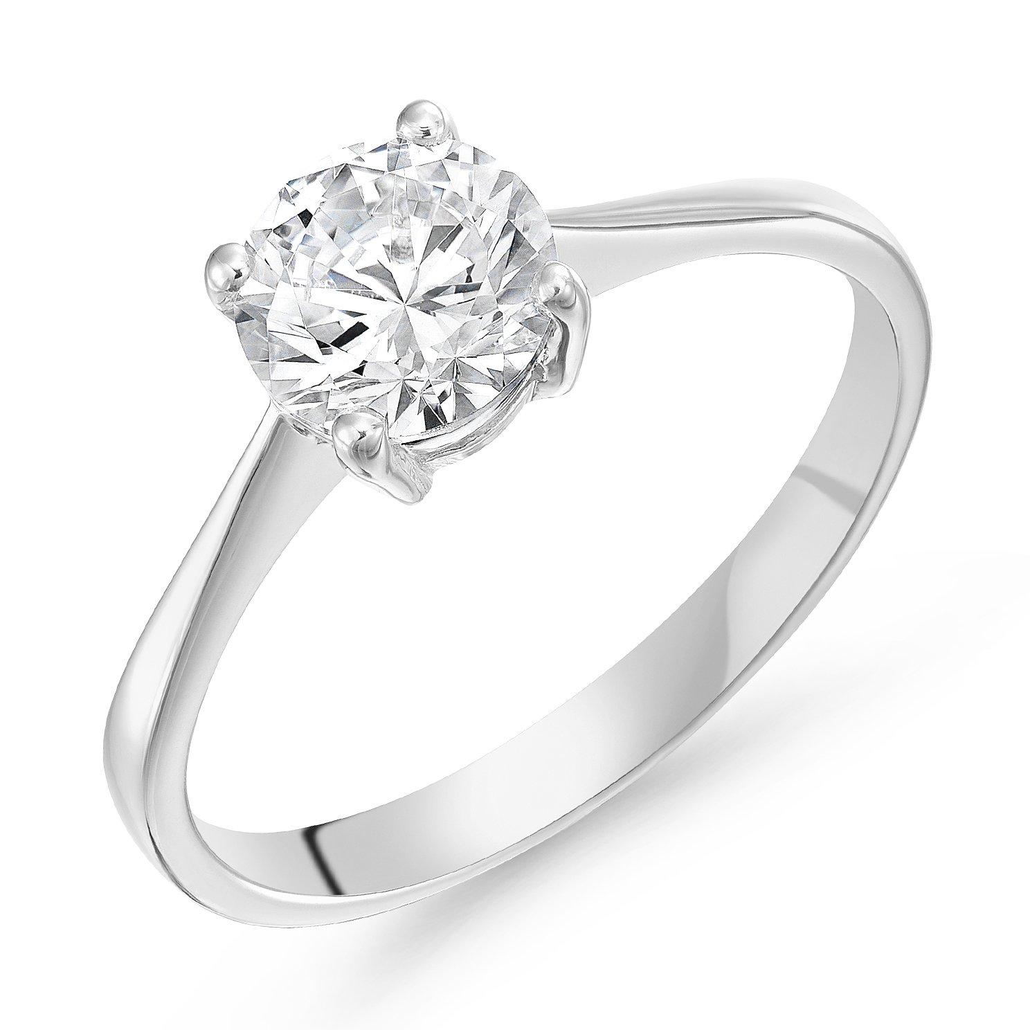 Solitaire clearance cz ring