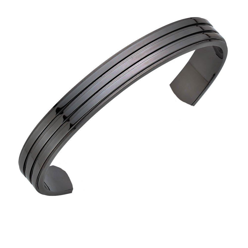 Gunmetal Torque Men's Bracelet