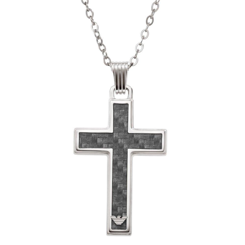 Emporio Armani Cross Pendant 0105729 Beaverbrooks the Jewellers