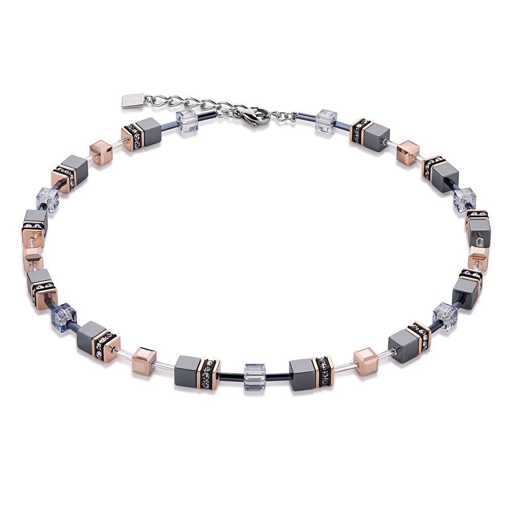 Coeur De Lion GeoCUBE Rose Gold Plated Necklace