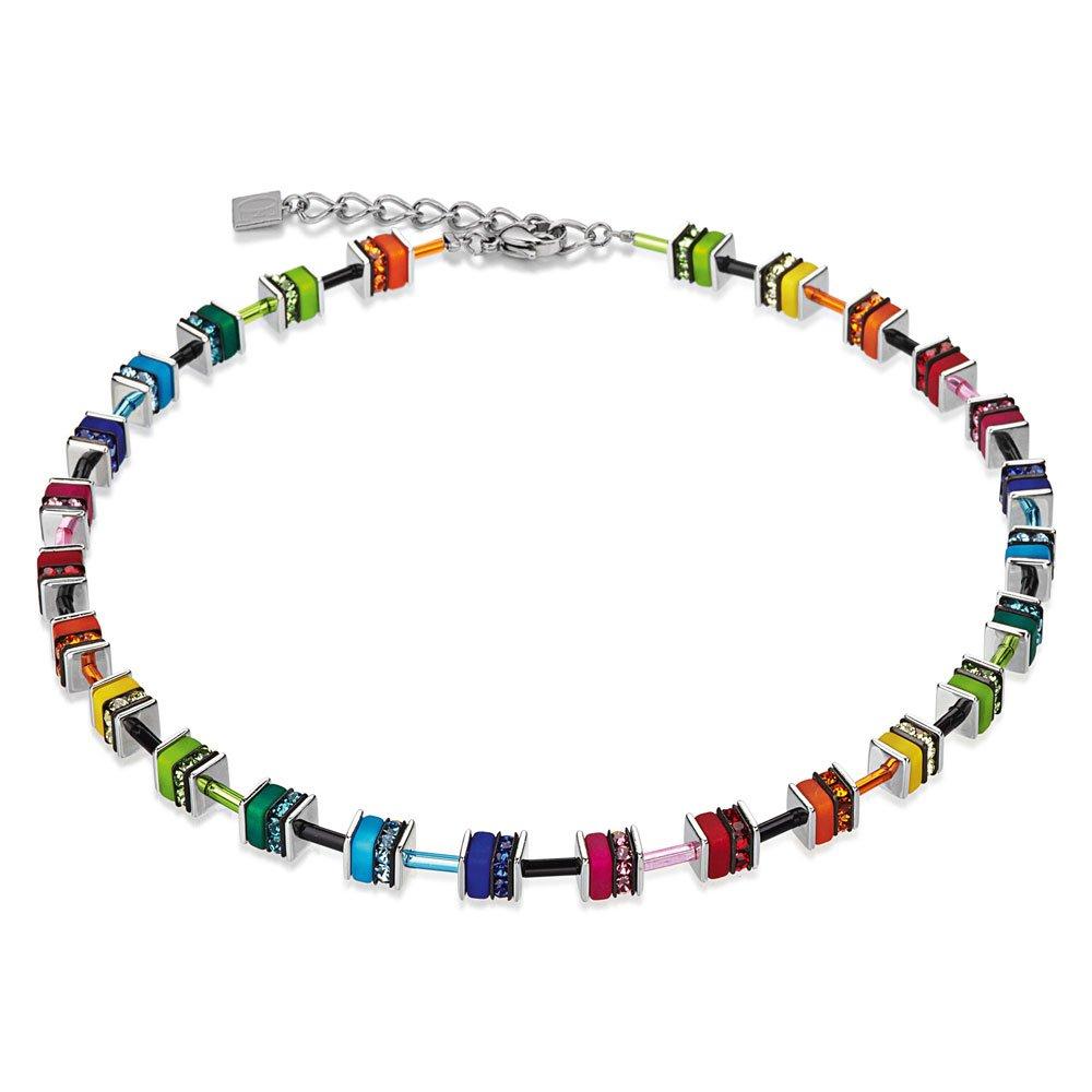 Coeur De Lion Geo Cube Multi-Coloured Necklace