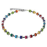 Coeur De Lion Geo Cube Multi-Coloured Necklace