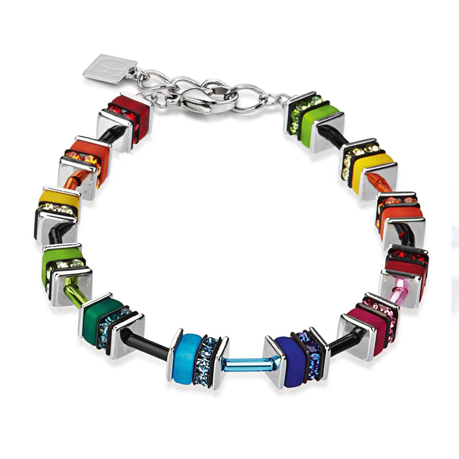 Coeur De Lion Geo Cube Crystal Bracelet