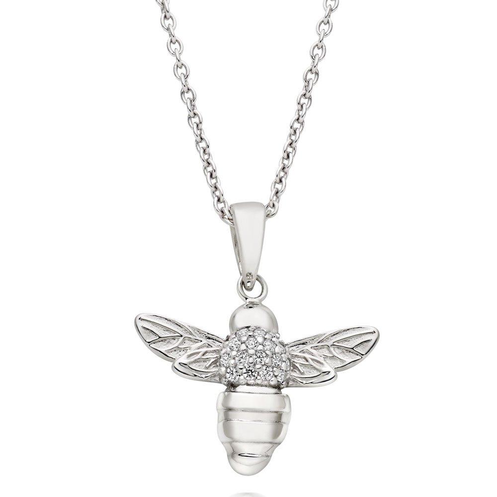 Gucci bee sales necklace silver