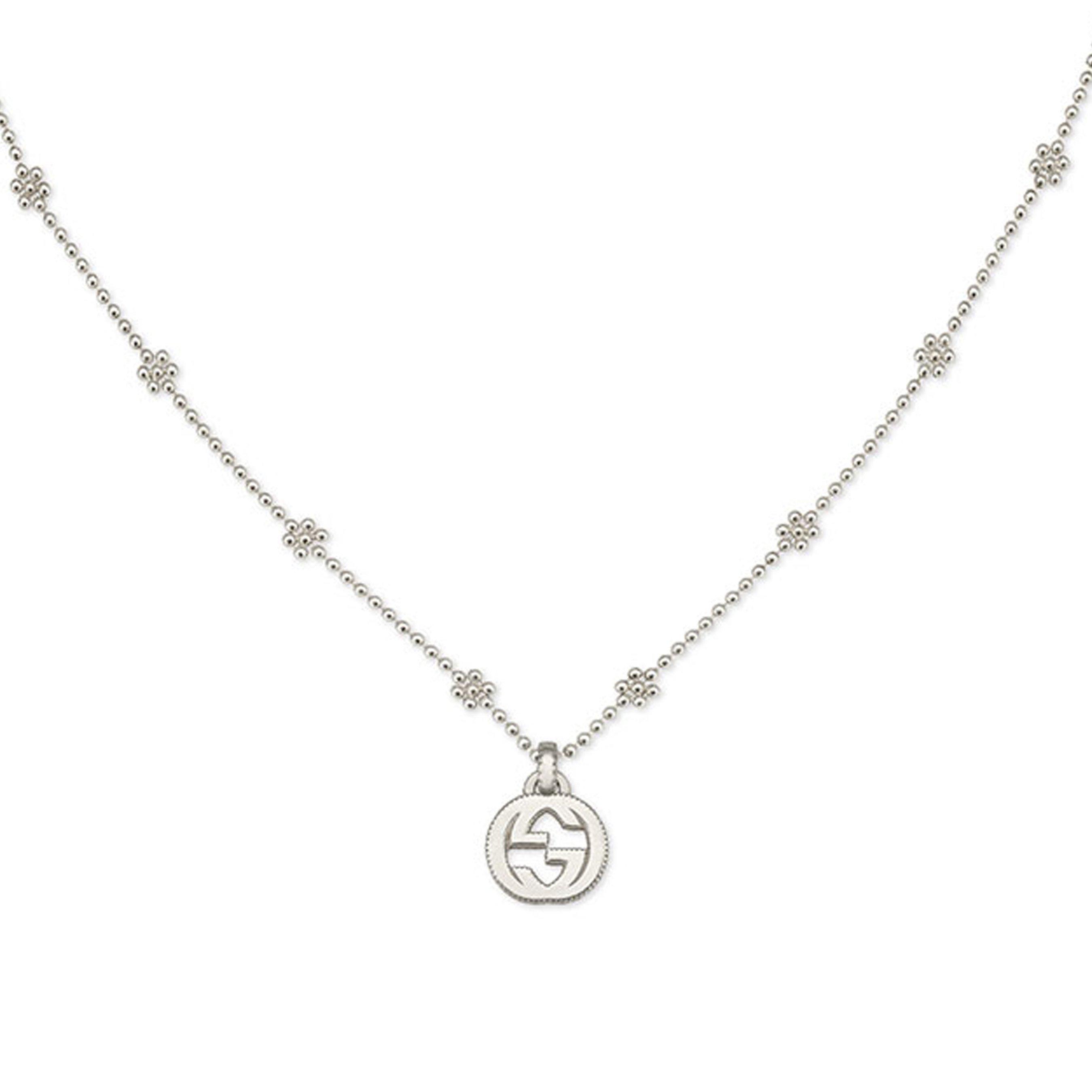 Gucci Interlocking G Silver Necklace