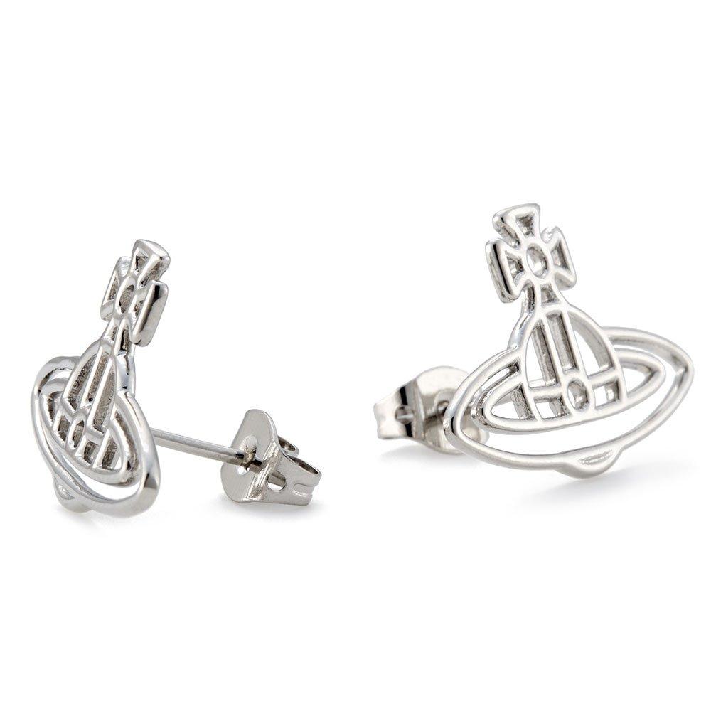 Vivienne Westwood Thin Lines Stud Earrings | 0109209 | Beaverbrooks the ...