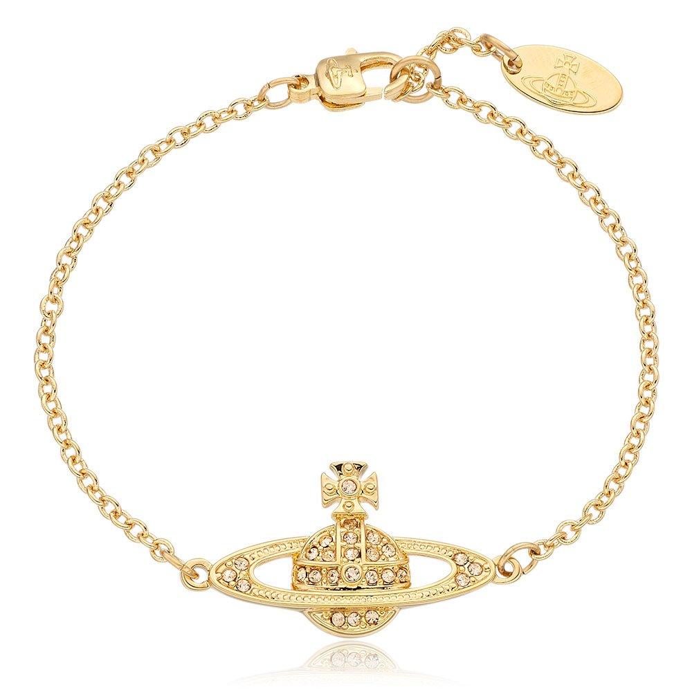 Vivienne westwood rose gold on sale tone orb crystal bracelet