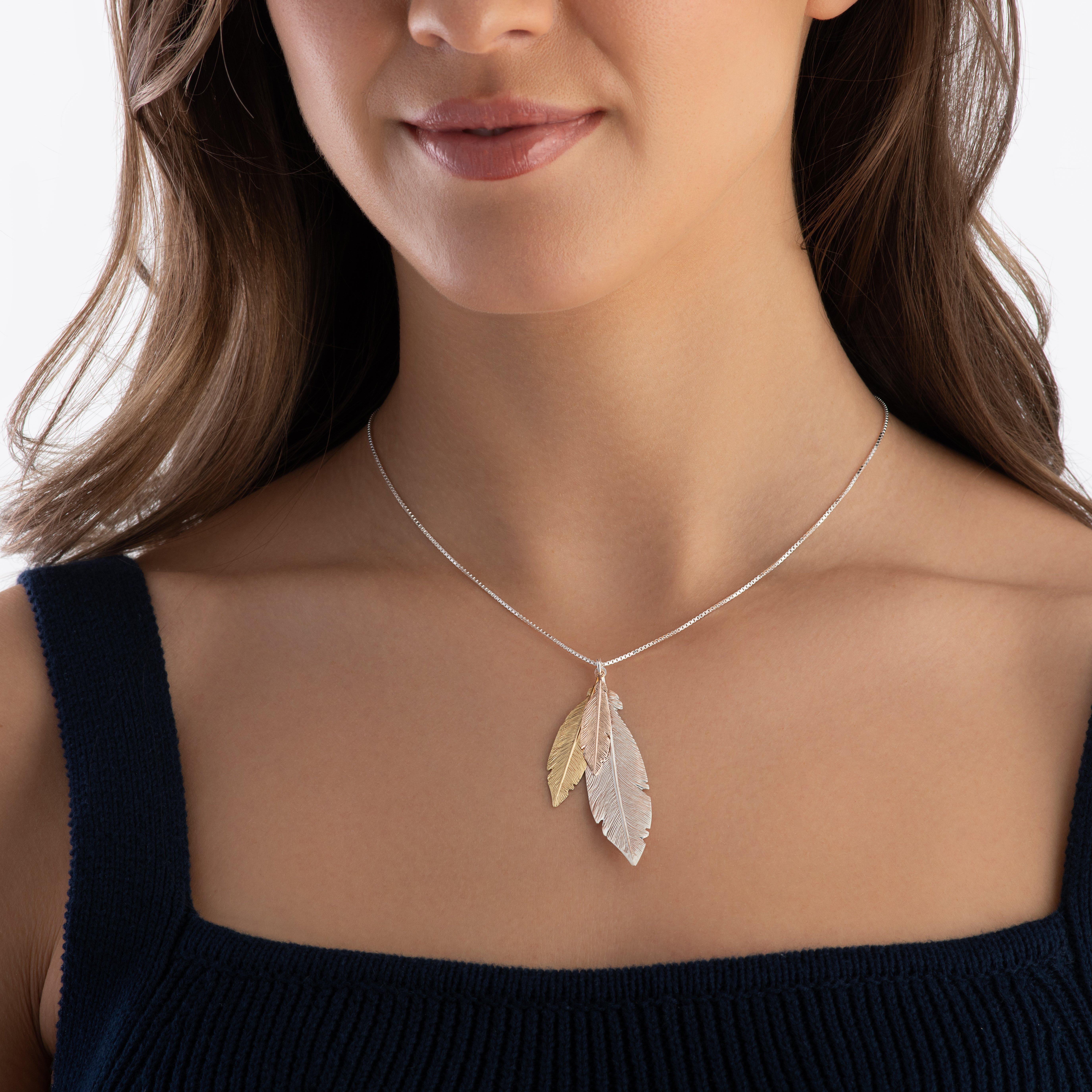 Beaverbrooks feather store necklace