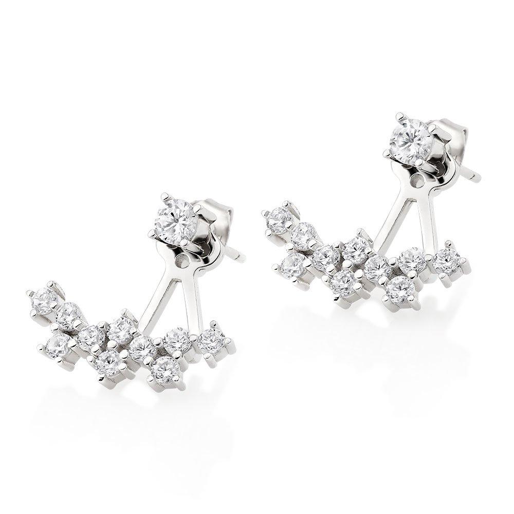 Silver earring jackets for on sale studs