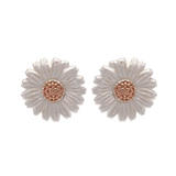 Olivia Burton Daisy Silver 18ct Rose Gold Plated Stud Earrings