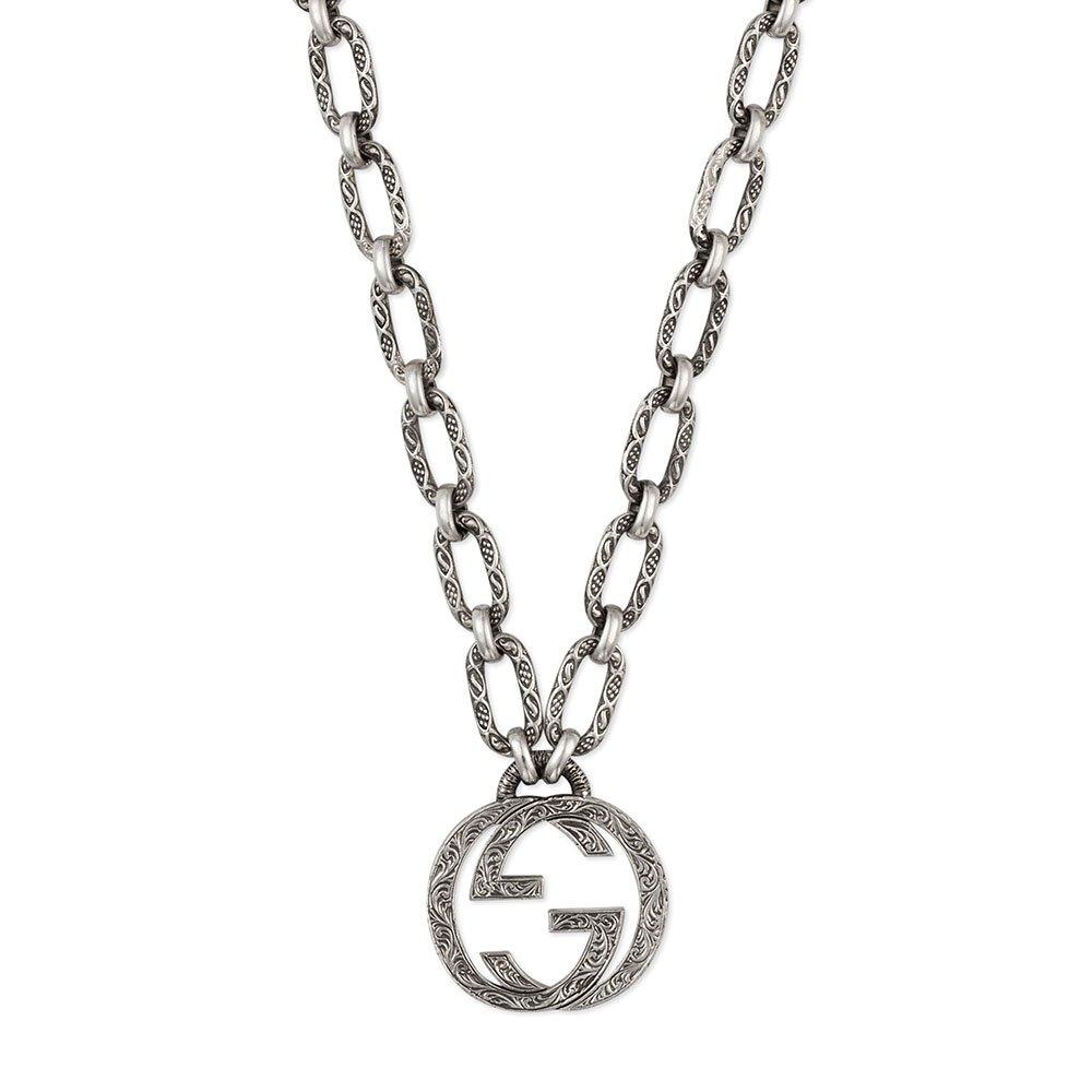 Gucci Interlocking G Silver Necklace | 0113078 | Beaverbrooks the Jewellers