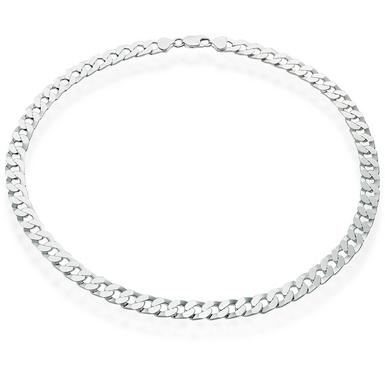 Silver Curb Men's Chain