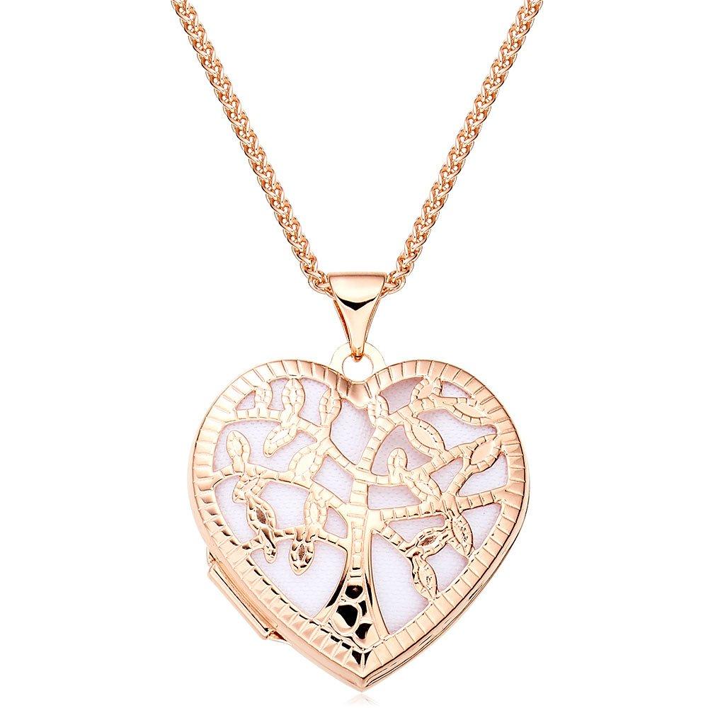 Rose Gold Plated Silver Tree Locket
                                    