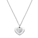 Michael Kors Love Silver Cubic Zirconia Heart Pendant