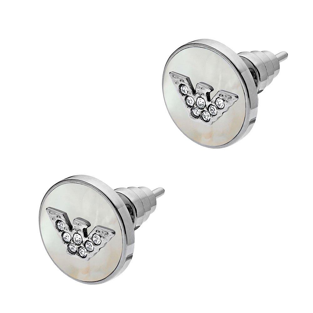 Emporio Armani Mother of Pearl Stud Earrings | 0114991 | Beaverbrooks the  Jewellers