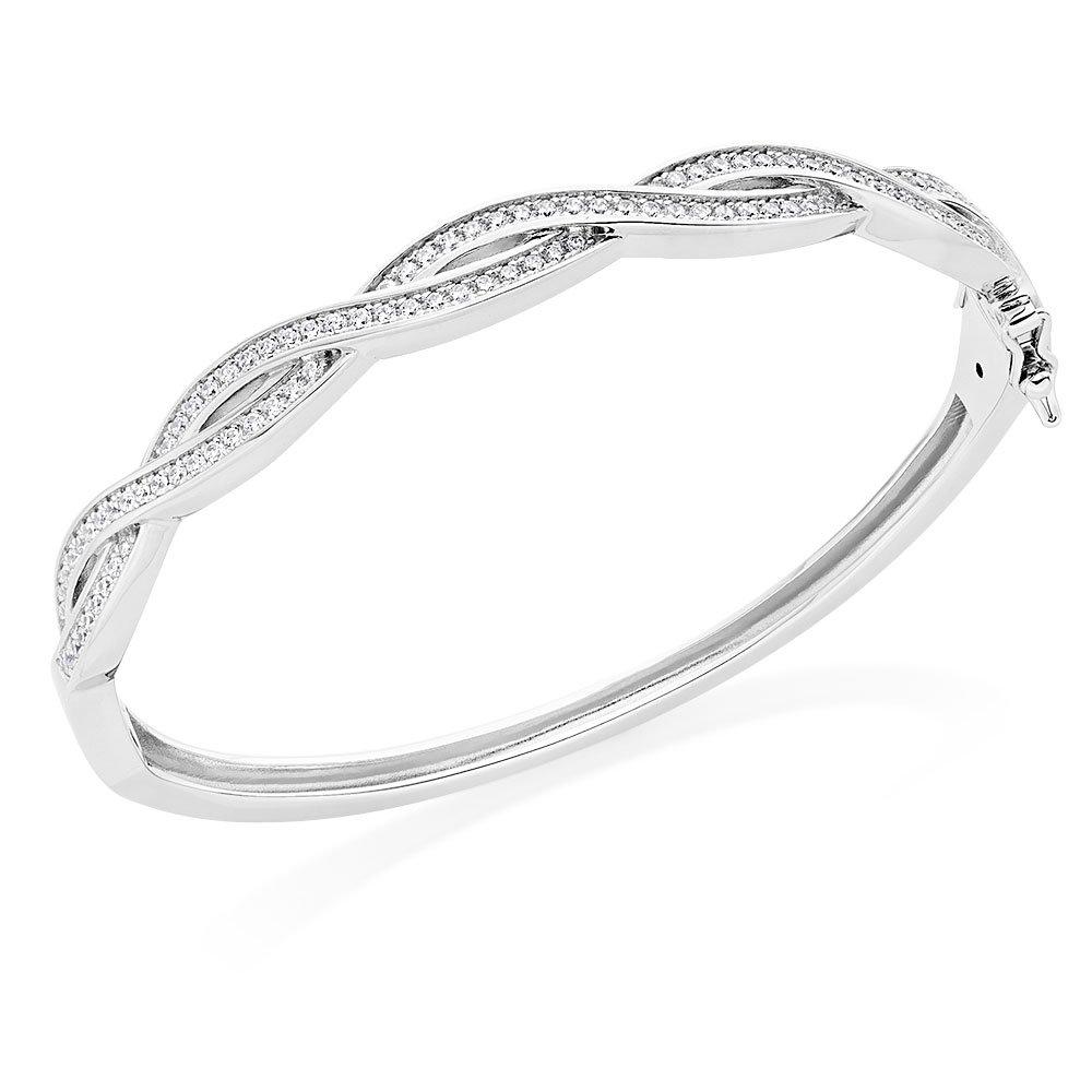 Beaverbrooks silver bangle sale