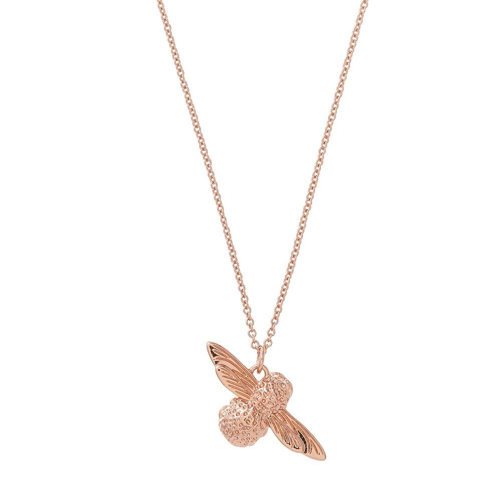 Olivia Burton 18ct Rose Gold Plated 3D Bee Pendant 0115583