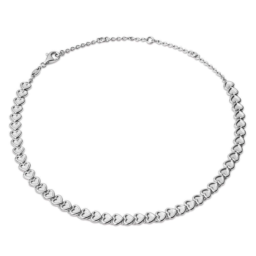 Links Of London Endless Love Silver Heart Choker Beaverbrooks The Jewellers