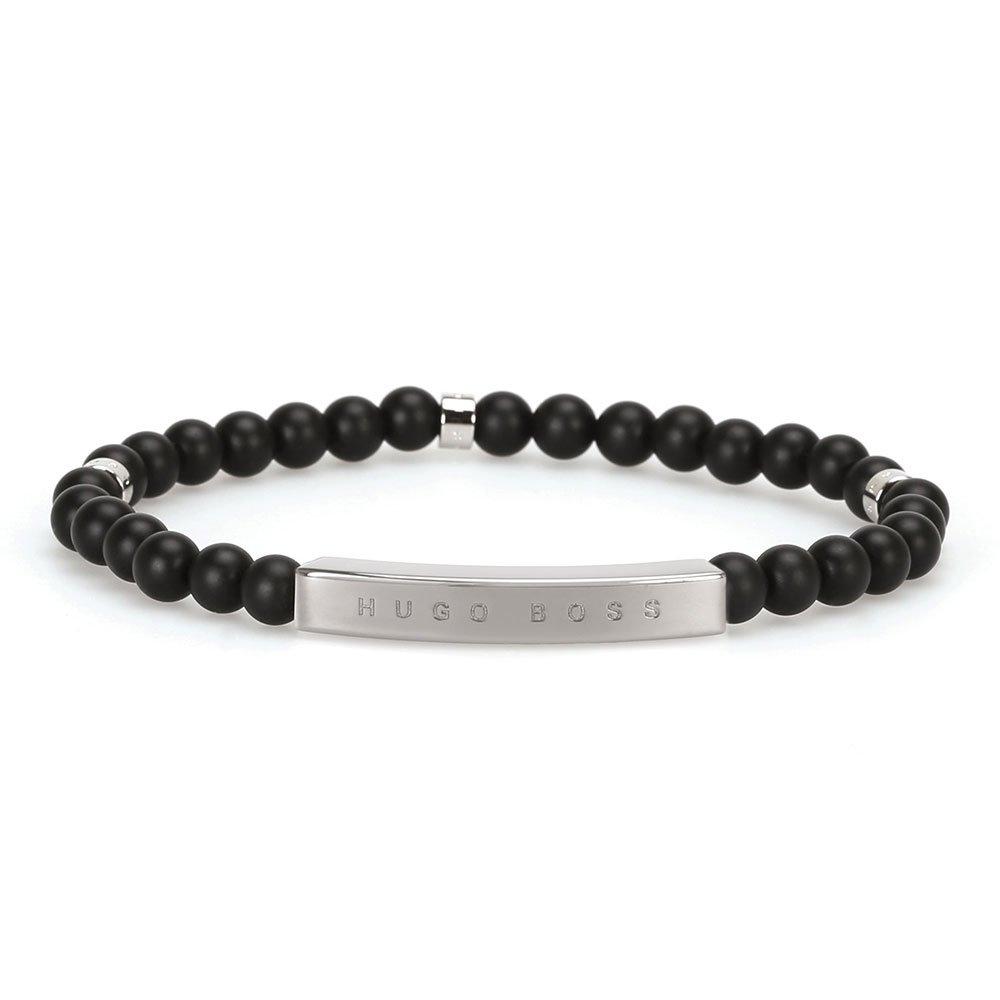 BOSS Black Beaded Men's Bracelet | 0117530 | Beaverbrooks the Jewellers