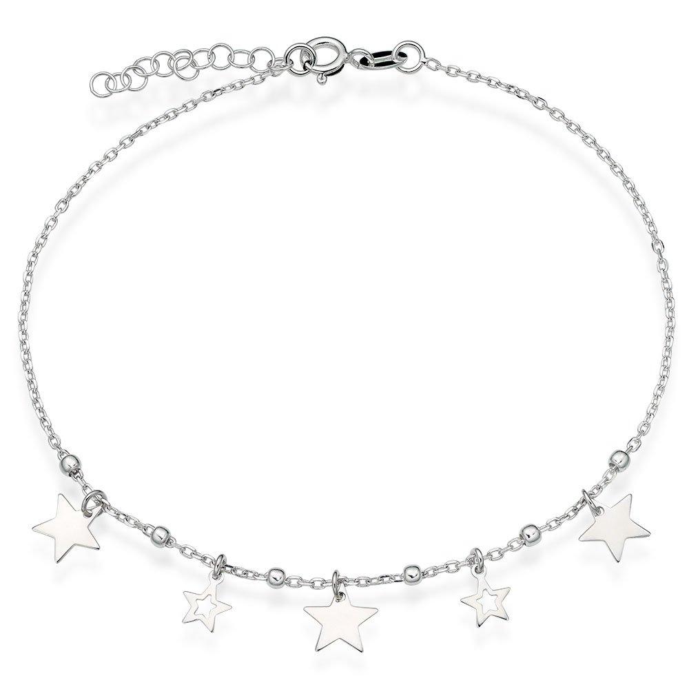 Silver Star Anklet | 0117974 | Beaverbrooks the Jewellers