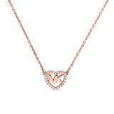 Michael Kors Love 14ct Rose Gold Plated Necklace