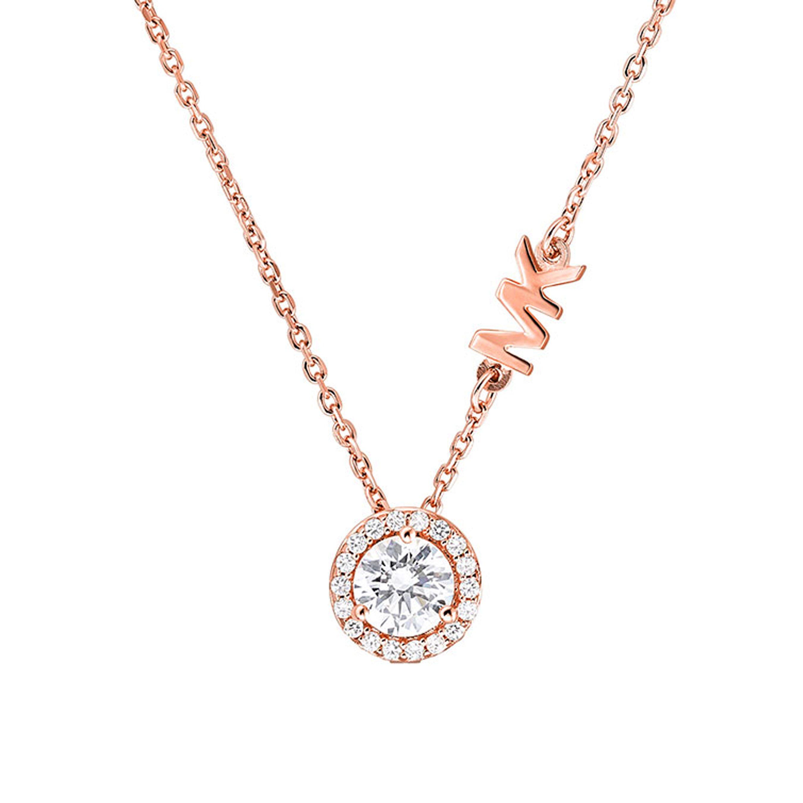 Michael Kors Custom 14ct Rose Gold Plated Necklace 0118228