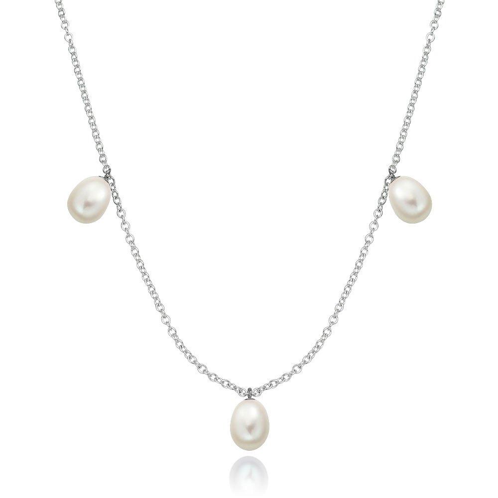 Silver Freshwater Pearl Necklace 0119511 Beaverbrooks The Jewellers