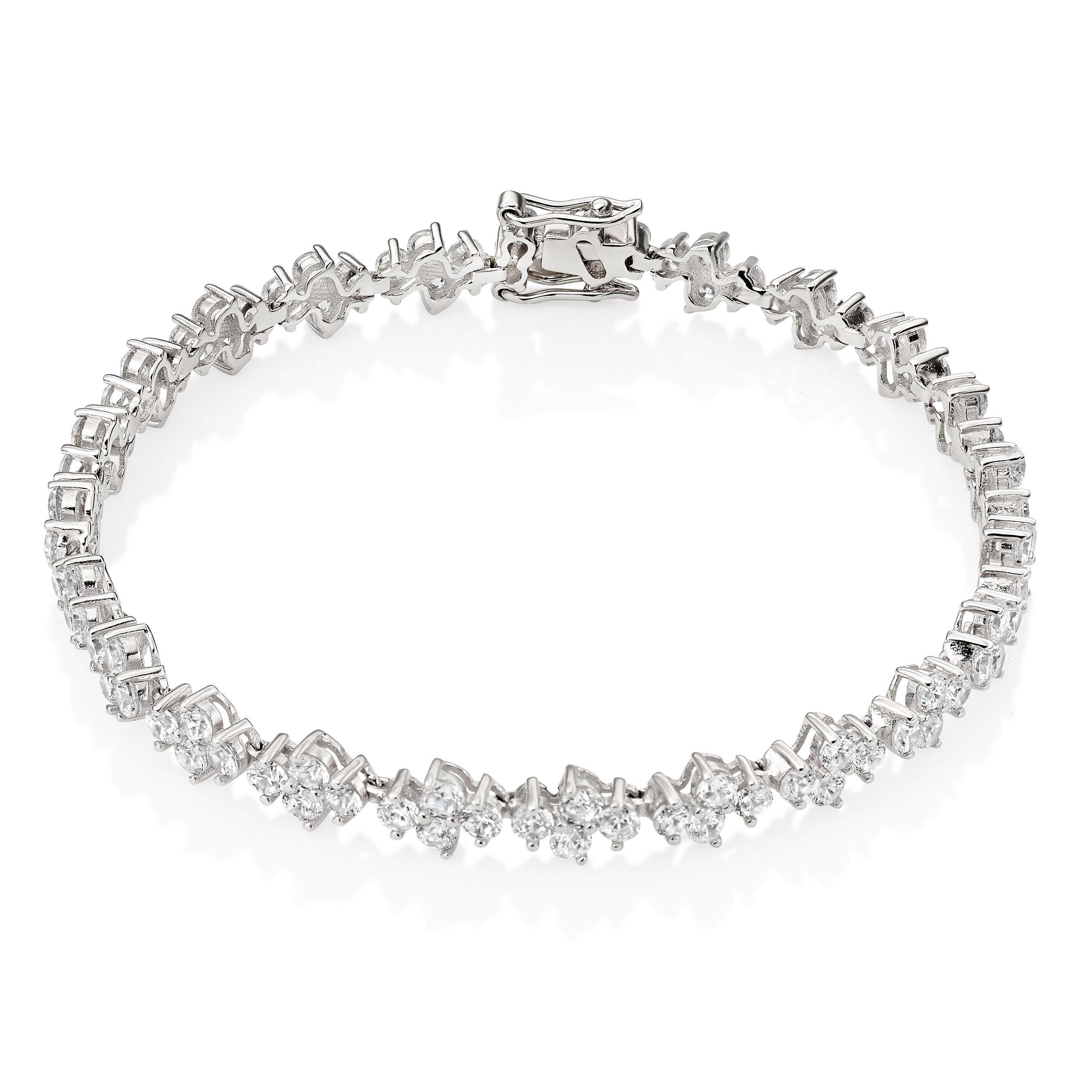 Sterling silver deals cubic zirconia bracelet