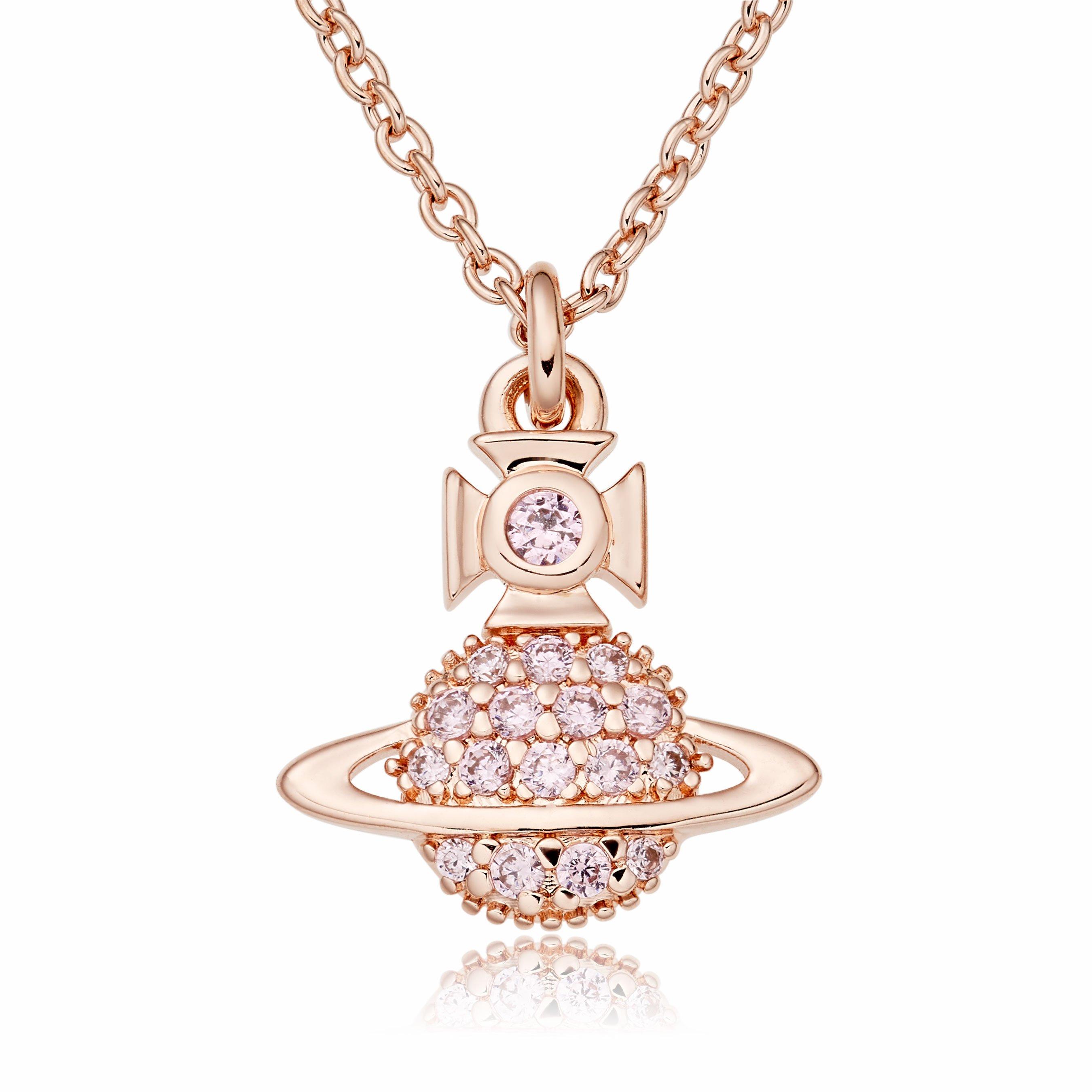 Vivienne westwood necklace on sale pink gold