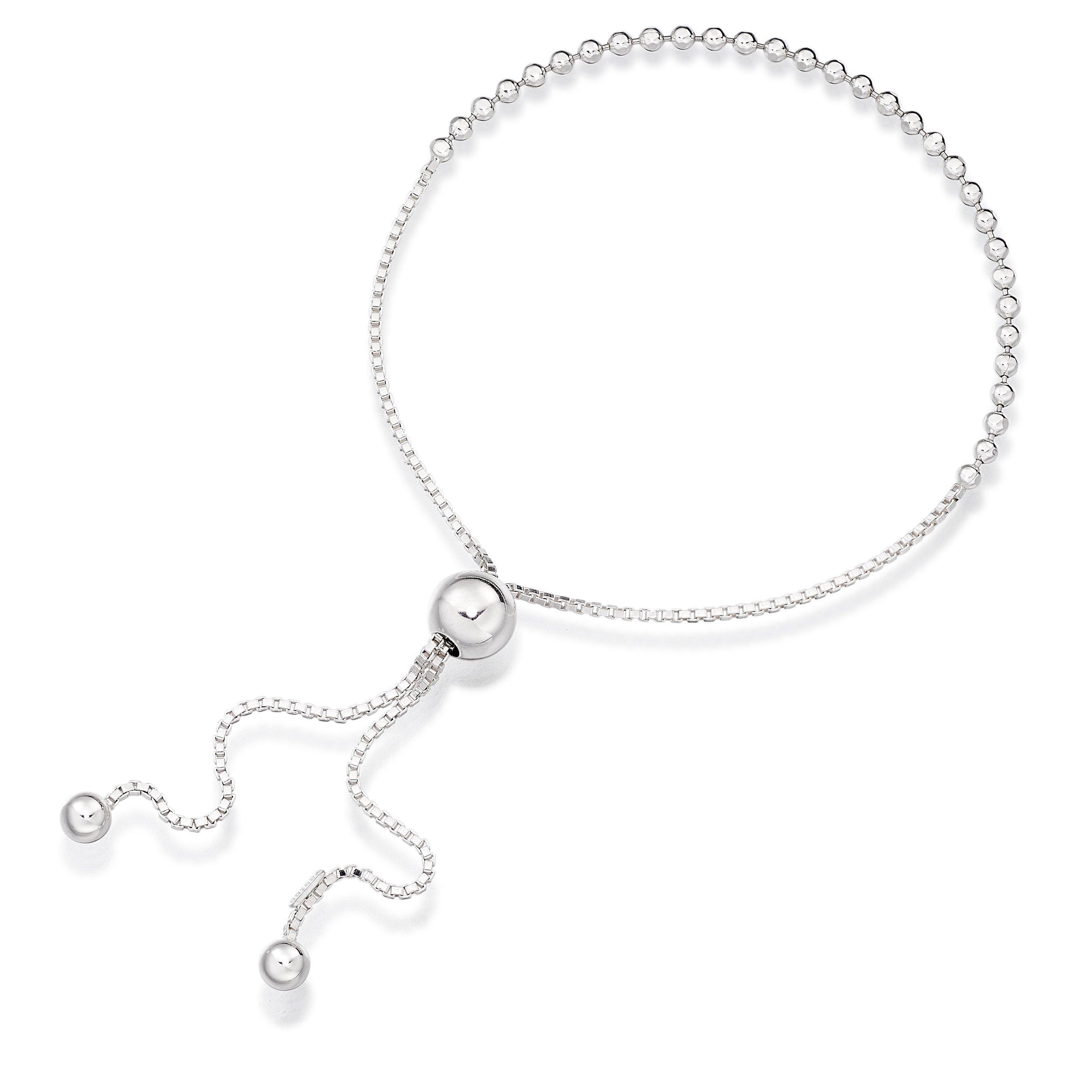 Silver ball slider on sale bracelet