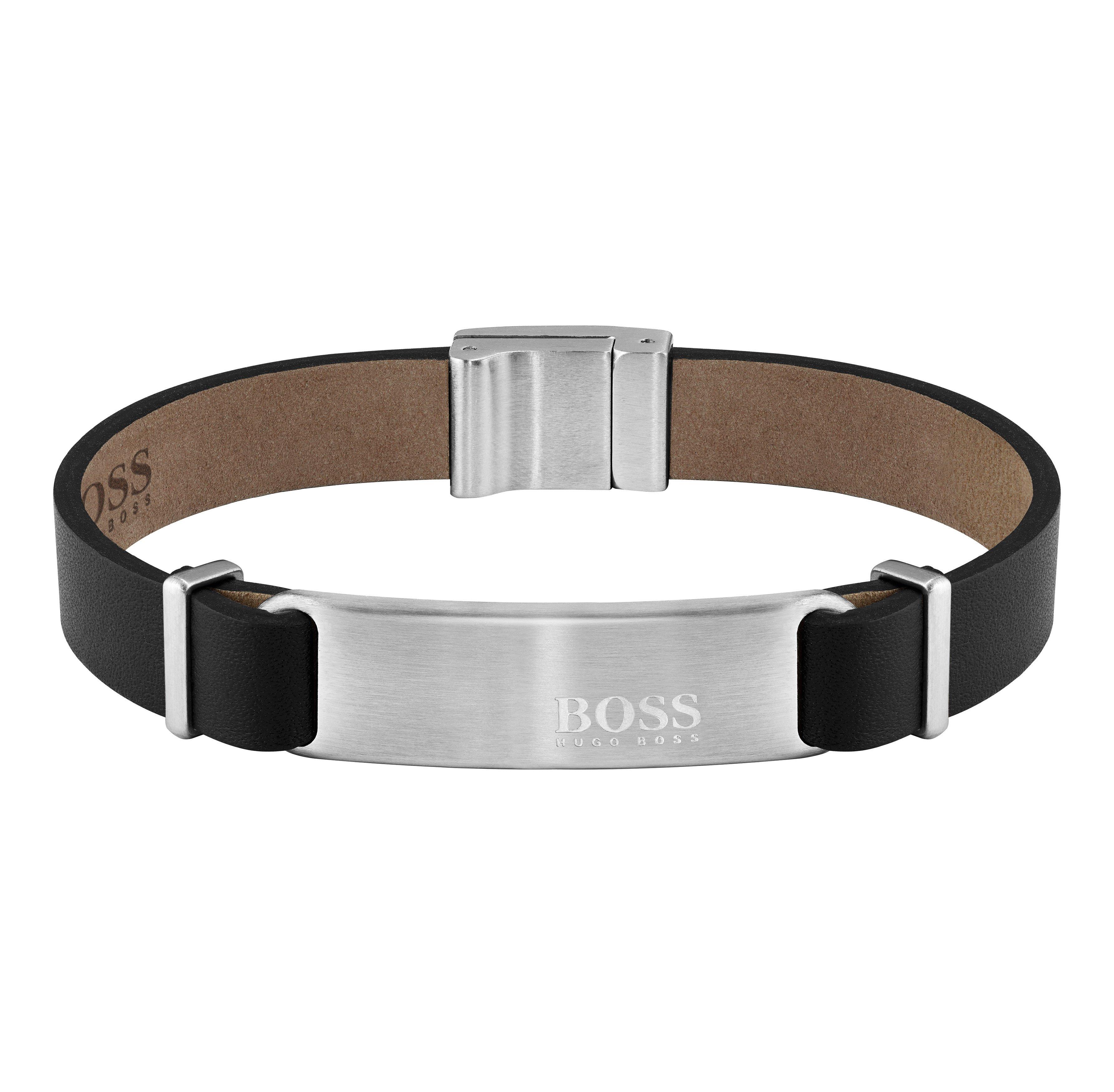 hugo boss silver bracelet