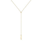 BOSS Signature Gold Tone Drop Necklace