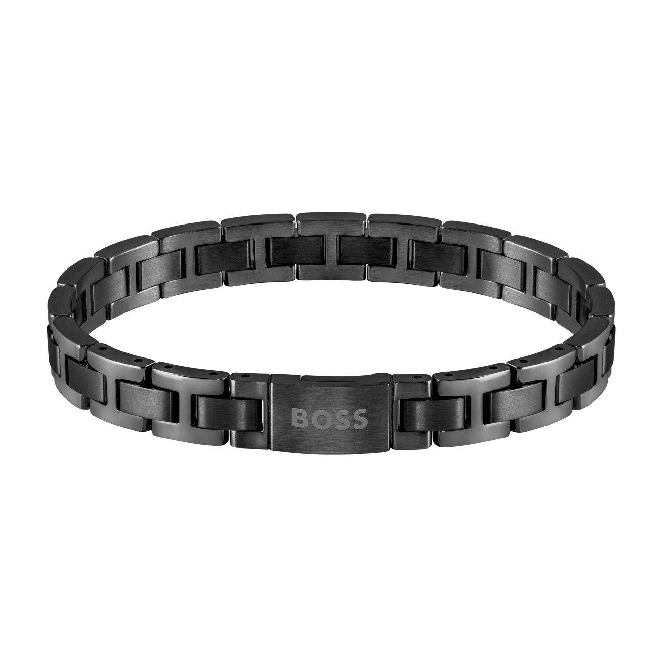 BOSS Essentials Link Black Men s Bracelet 0121539 Beaverbrooks